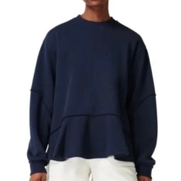 Sweaty Betty Revive Navy Sweatshirt - Picture 1 of 8